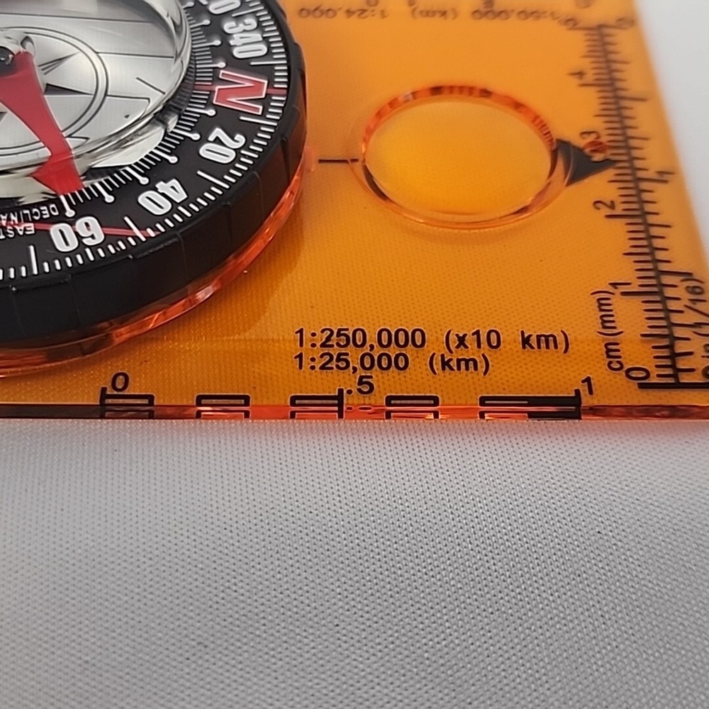 Compass Orienteering Map Reading Navigation Backpacking Hiking Clear Scaled - Picture 6 of 10